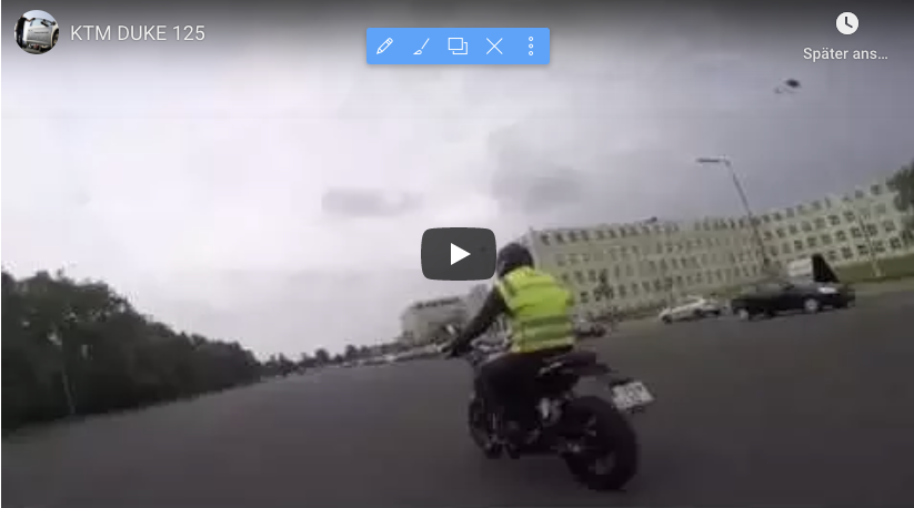 KTM Motorrad fahren